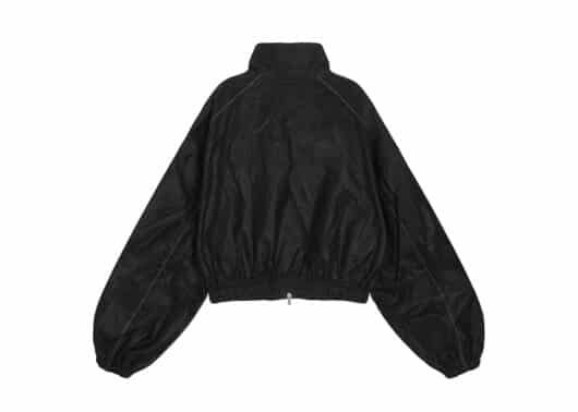 Matin Kim Rough Coating Crop Bomber Dark Brown JP064