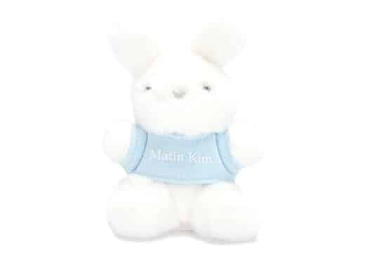 Matin Kim White Bunny Toy Keyring Blue AC910