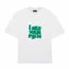 RAF VALOIS "PAIN" 3D Plush Embroidered Logo Tee White 23SS001T1