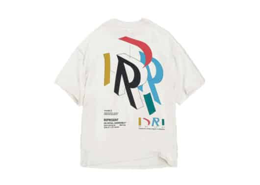 Represent Initial Assembly Tee Flat White - Image 2