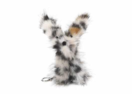 SFSG Leopard Print Scrawled Puppy Key Chain Brown SFG4EAC020