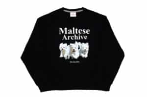 Wai Kei Maltese Archive Man to Man Crewneck Black