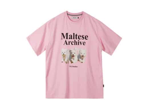 Wai Kei Maltese Archive Tee Pink