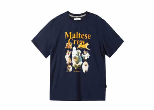 Wai Kei Maltese Crew Tee Navy