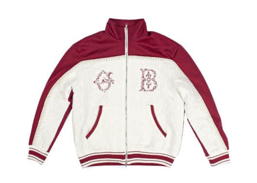 Glacierboy Rap Star Series Jacquard Track Jacket White Red