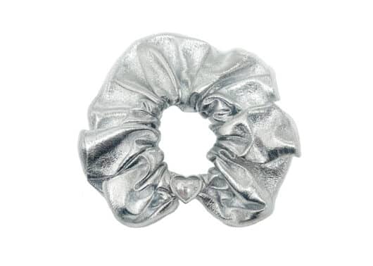 Sentiments Hair Shine Heart Scrunchy Silver No.361