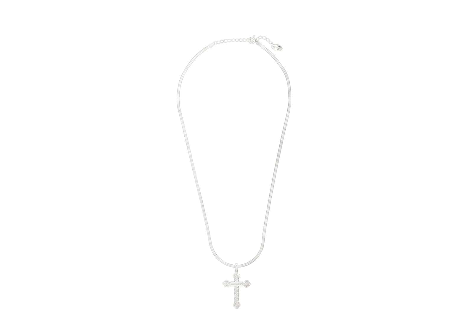 ★SENTIMENTS★ NO.541 [925 SILVER] KNOT CROSS NECKLACE Buy Sentiments Kont Cross Necklace 925 Silevr N0.541 Online