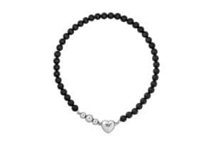 Sentiments Necklace Black No.432 Front View