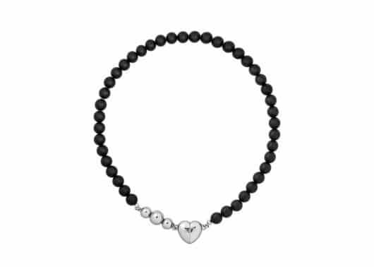 Sentiments Necklace Black No.432 Front View