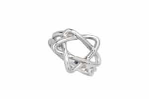 Sentiments Ring 925 Silver No.381 Full View