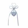 Carlyn Heart And Ribbon Keyring Cloud Blue J74340010