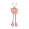 Carlyn Knit Flower Keyring Orange J74341010 - Image 2