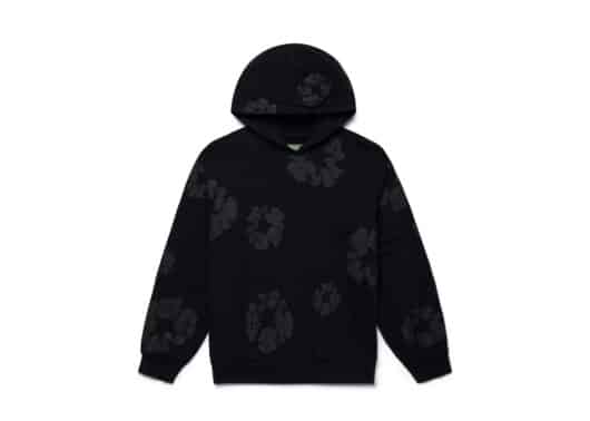 Denim Tears Cotton Wreath Hoodie Black Monochrome