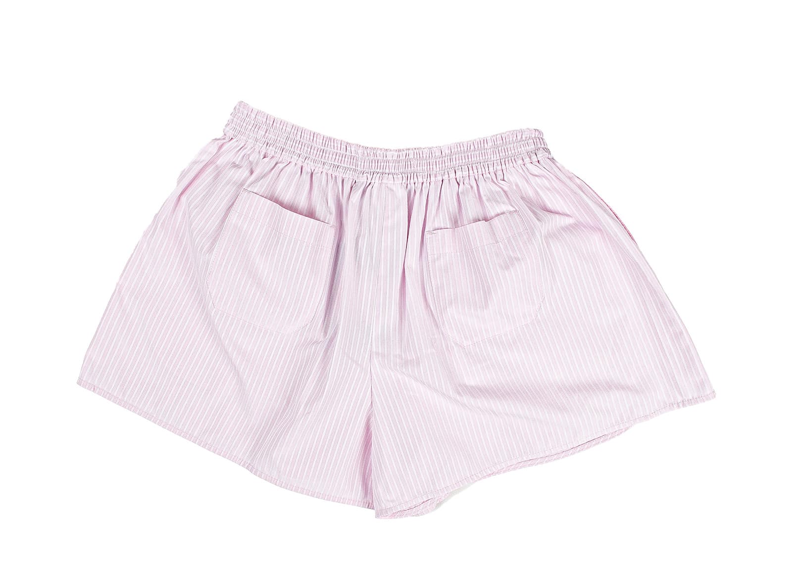 Buy Mardi Mercredi Cotton Stripe Shorts Pink Online in