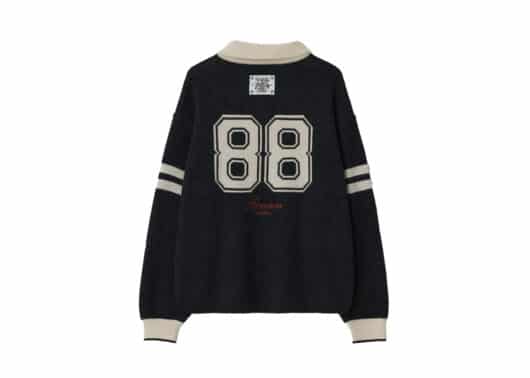 Ronron Furry R Collar Knit Black - Image 2