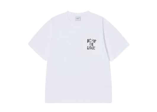 ADLV Ink Stamp Logo Tee White