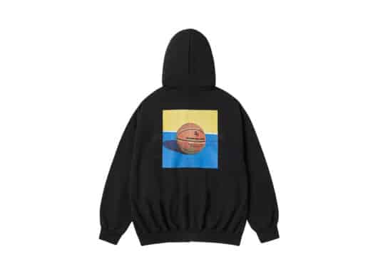 ADLV Square Basket Ball Zip Up Hoodie Black