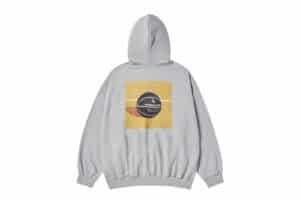 ADLV Square Basket Ball Zip Up Hoodie Grey