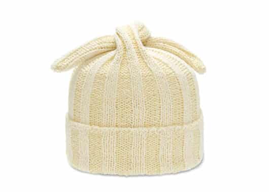Awesome Needs Long Ear Knit Hat Butter Back View