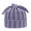 Awesome Needs Long Ear Knit Hat Purple Back View