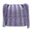 Awesome Needs Long Ear Knit Hat Purple Front View