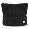 Awesome Needs SS Cat Knit Hat Black Front View