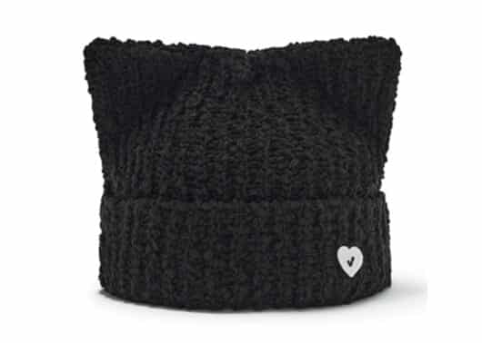 Awesome Needs SS Cat Knit Hat Black Front View