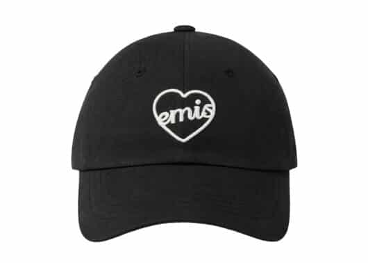Emis Heart Ball Cap Black/White