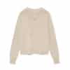 Matin Kim Crack Logo Vintage Knit Crewneck Beige PO001 (W) - Image 2