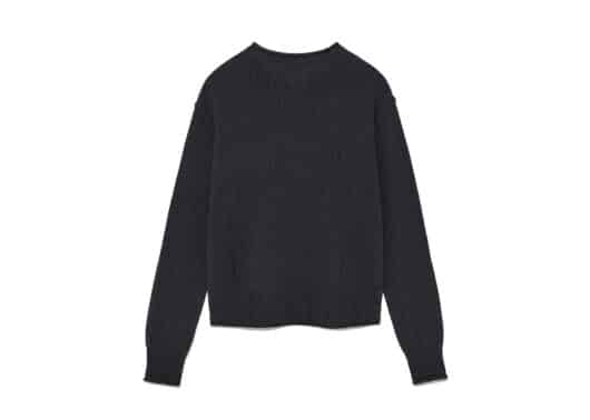 Matin Kim Crack Logo Vintage Knit Crewneck Charcoal PO001 (W) - Image 2
