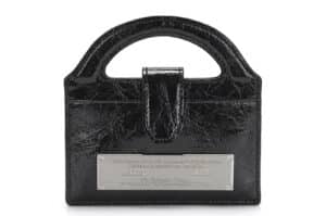 Matin Kim Handle Accordion Chain Wallet Black WL004