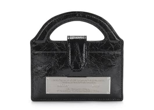 Matin Kim Handle Accordion Chain Wallet Black WL004