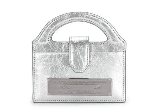 Matin Kim Handle Accordion Chain Wallet Silver WL004