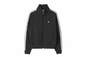 Ronron Side Lace Sweat Track Zip Up Charcoal