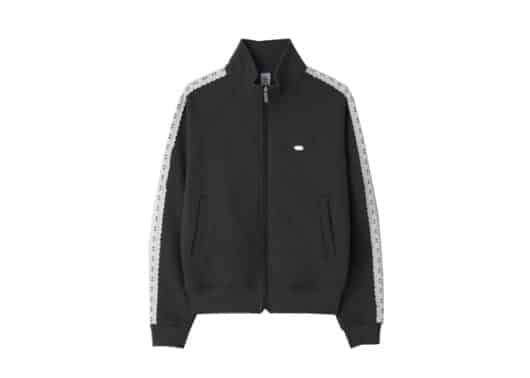Ronron Side Lace Sweat Track Zip Up Charcoal