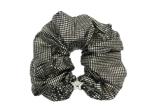 Sentiments CheckerBoard Hair Scrunchy Gold No.363