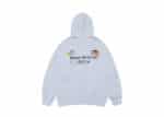 Buy ADLV Shinchan Basic Logo Zip Up Hoodie Grey Online in