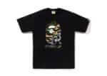Buy Bape 1st Camo Crazy By Bathing Ape Tee Black Online in