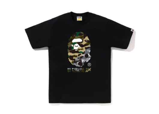 Bape 1st Camo Crazy By Bathing Ape Tee Black