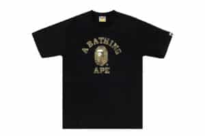 Bape Bitmap College Tee Black
