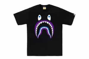 Bape Colors Shark PONR Tee Black Purple