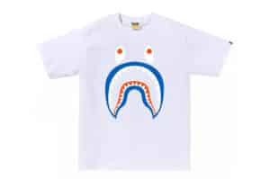 Bape Colors Shark PONR Tee White