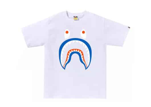 Bape Colors Shark PONR Tee White