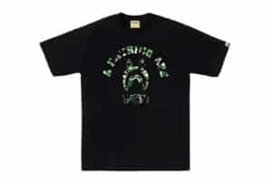 Bape Store Chengdu Shark College Tee Black Green