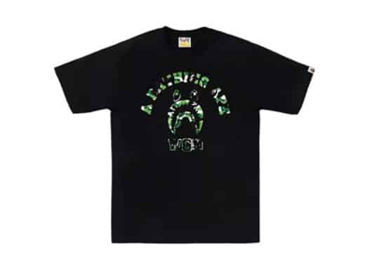 Bape Store Chengdu Shark College Tee Black Green