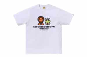 Bape x Kerokerokeroppi Baby Milo Tee White