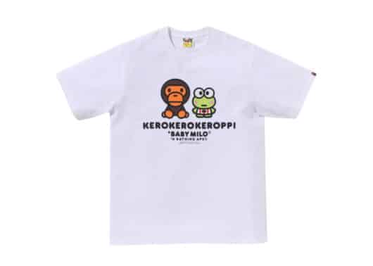 Bape x Kerokerokeroppi Baby Milo Tee White