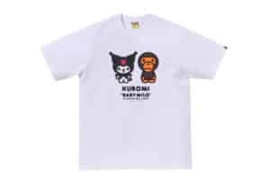 Bape x Kuromi Baby Milo Tee White