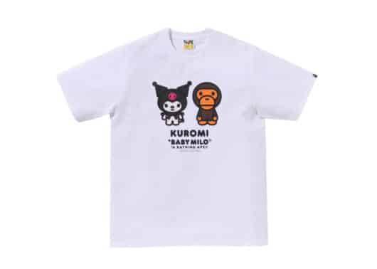 Bape x Kuromi Baby Milo Tee White