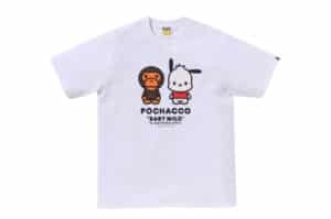 Bape x Pochacco Baby Milo Tee White